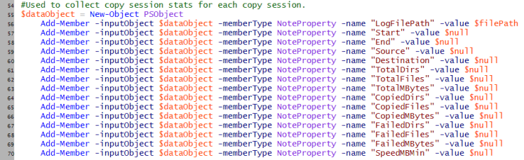 Metrics Object Properties